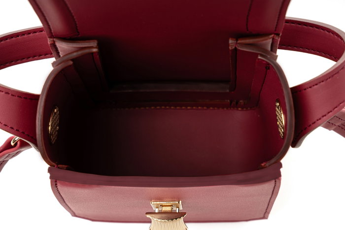 Vince Camuto Bolso Bandolera Rojo Clarete